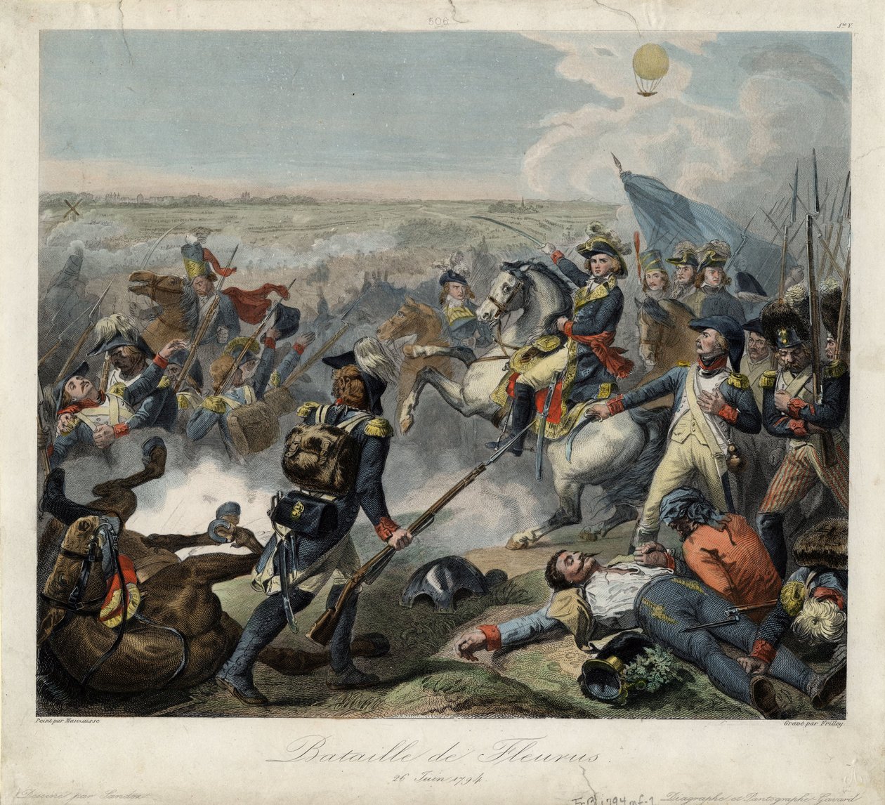 La bataille de Fleurus le 26 juin 1794, 1795 - Jean Baptiste Mauzaisse