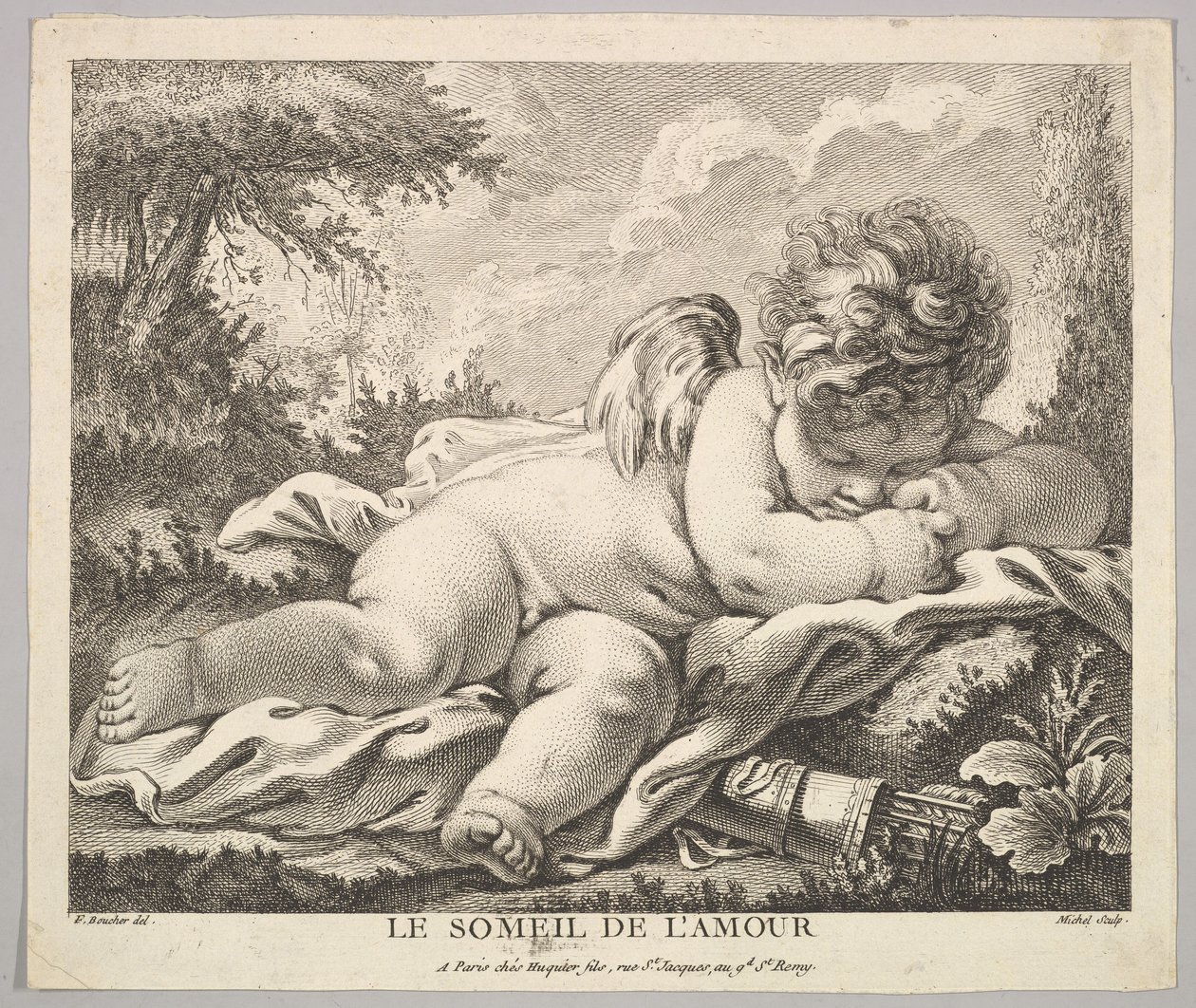 Le sommeil de Cupidon - Jean Baptiste Michel