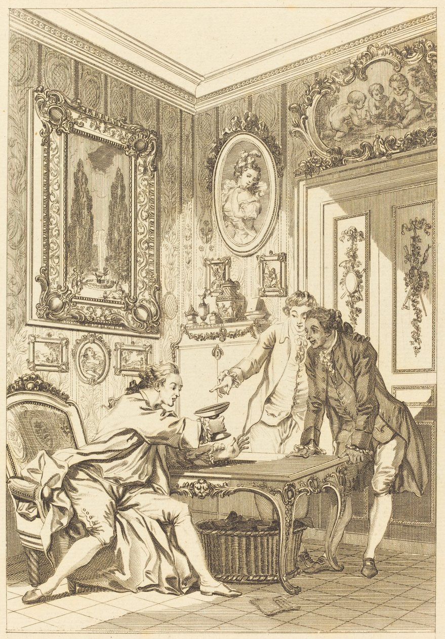 La coupe enchantée - Jean Baptiste Michel Dupreel after Jean Honoré Fragonard