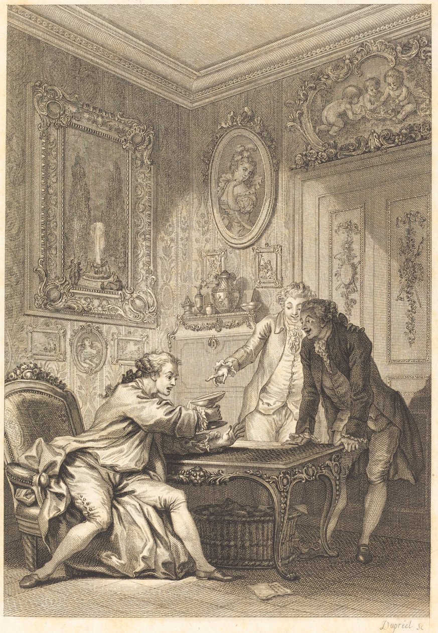 La coupe enchantée - Jean Baptiste Michel Dupreel after Jean Honoré Fragonard