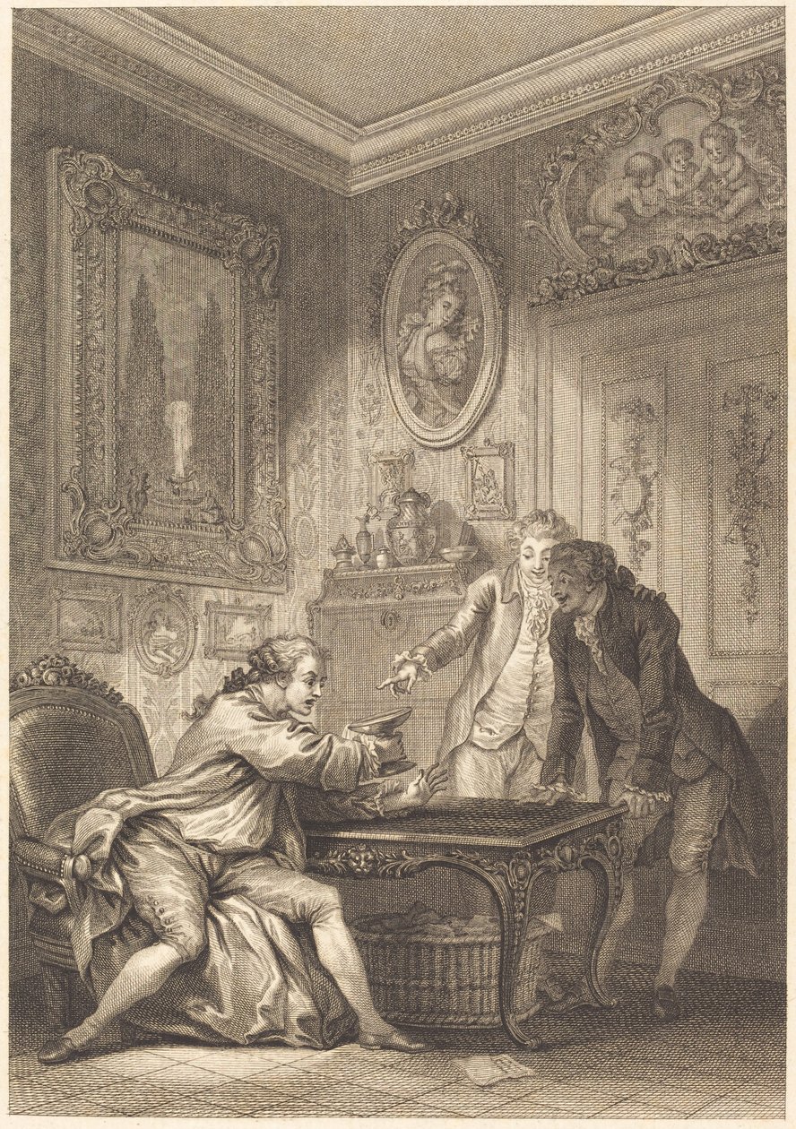 La coupe enchantée - Jean Baptiste Michel Dupreel after Jean Honoré Fragonard