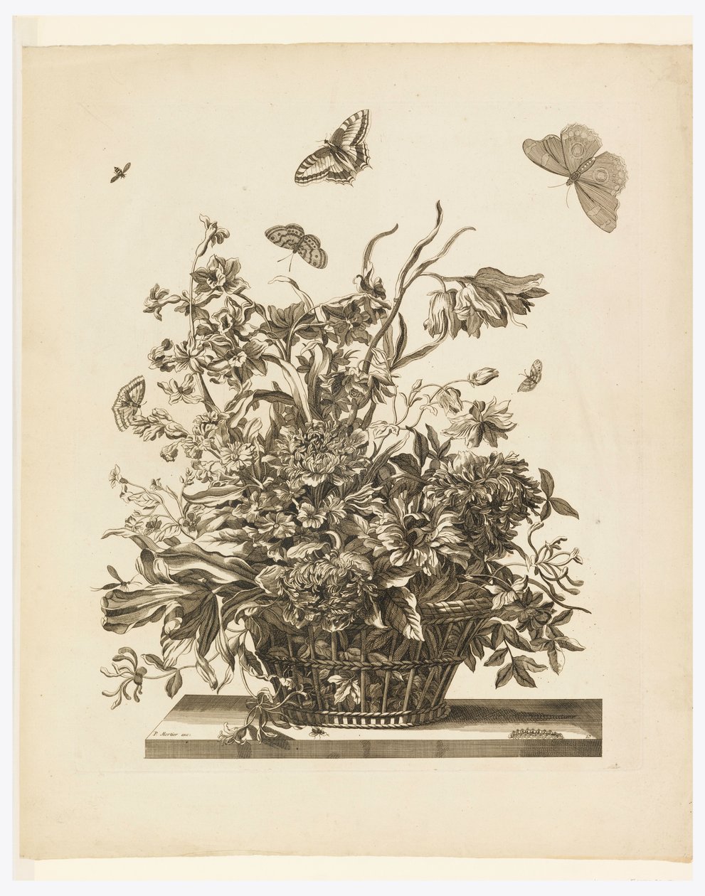 Planche 10, de la série Fleurs dans un Panier - Jean Baptiste Monnoyer