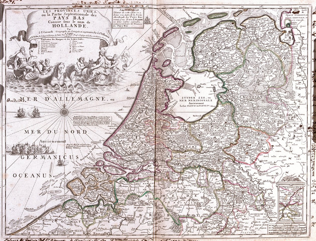 Carte des Pays-Bas - Jean Baptiste Nolin