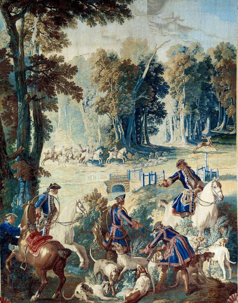 Chasse de Louis XV. Tapisserie par Jean Baptiste Oudry - Jean Baptiste Oudry