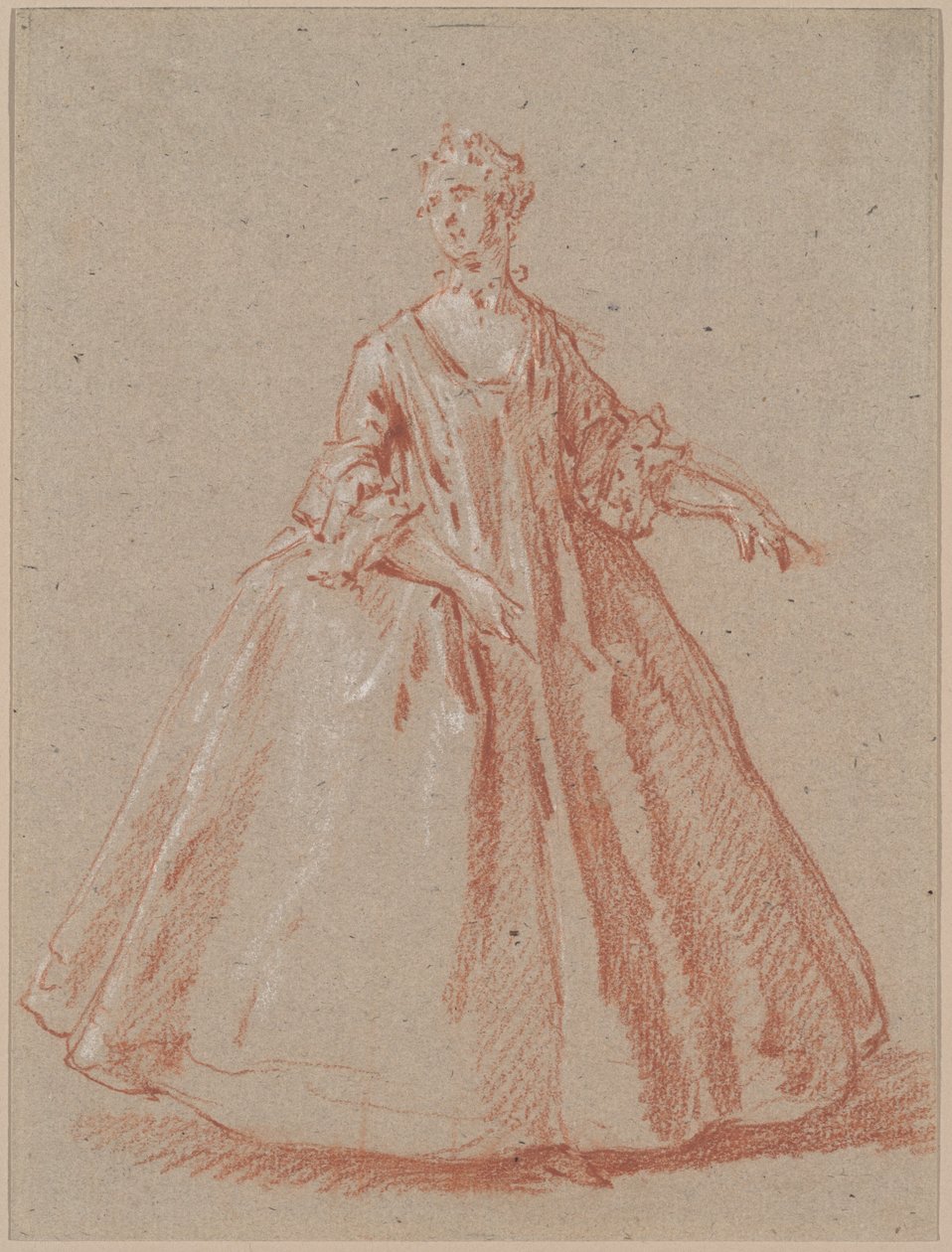 Femme debout - Jean Baptiste Oudry