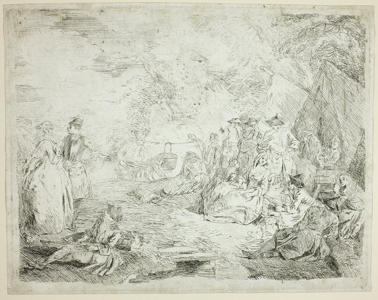 Les troupes se reposent - Jean Baptiste Pater