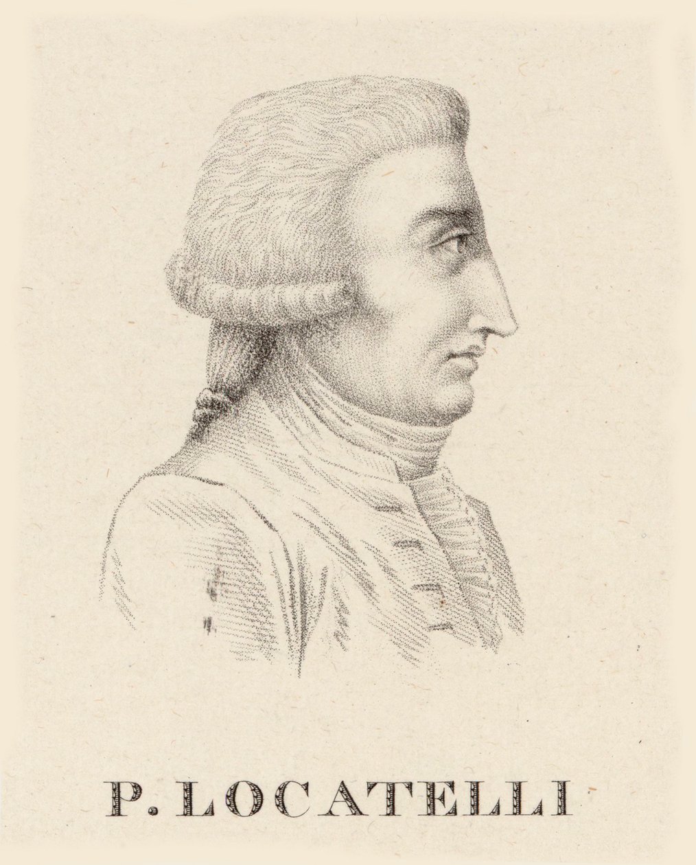 Portrait du violoniste et compositeur Pietro Antonio Locatelli 1695-1764 - Jean Baptiste Ponce Lambert