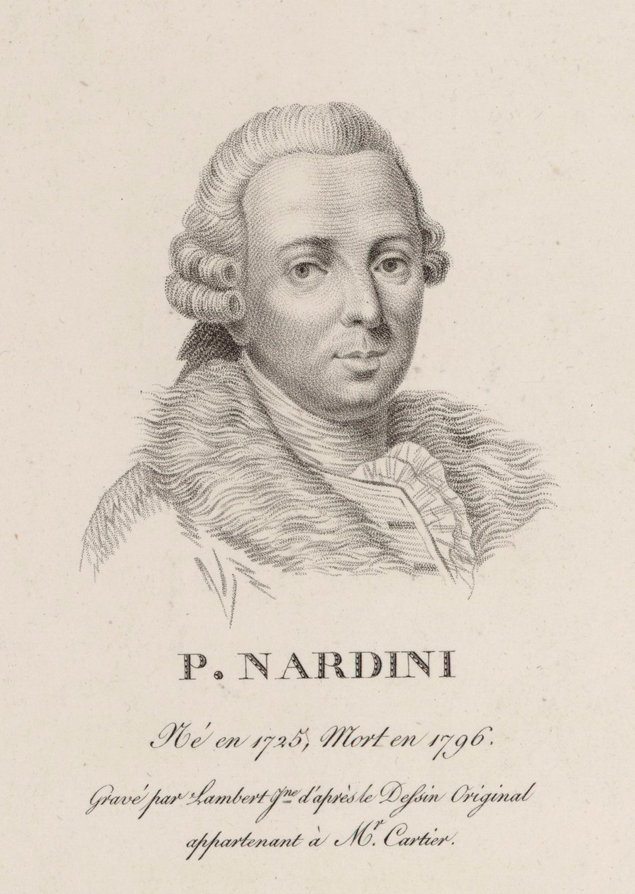 Portrait du violoniste et compositeur Pietro Nardini 1722-1793 - Jean Baptiste Ponce Lambert