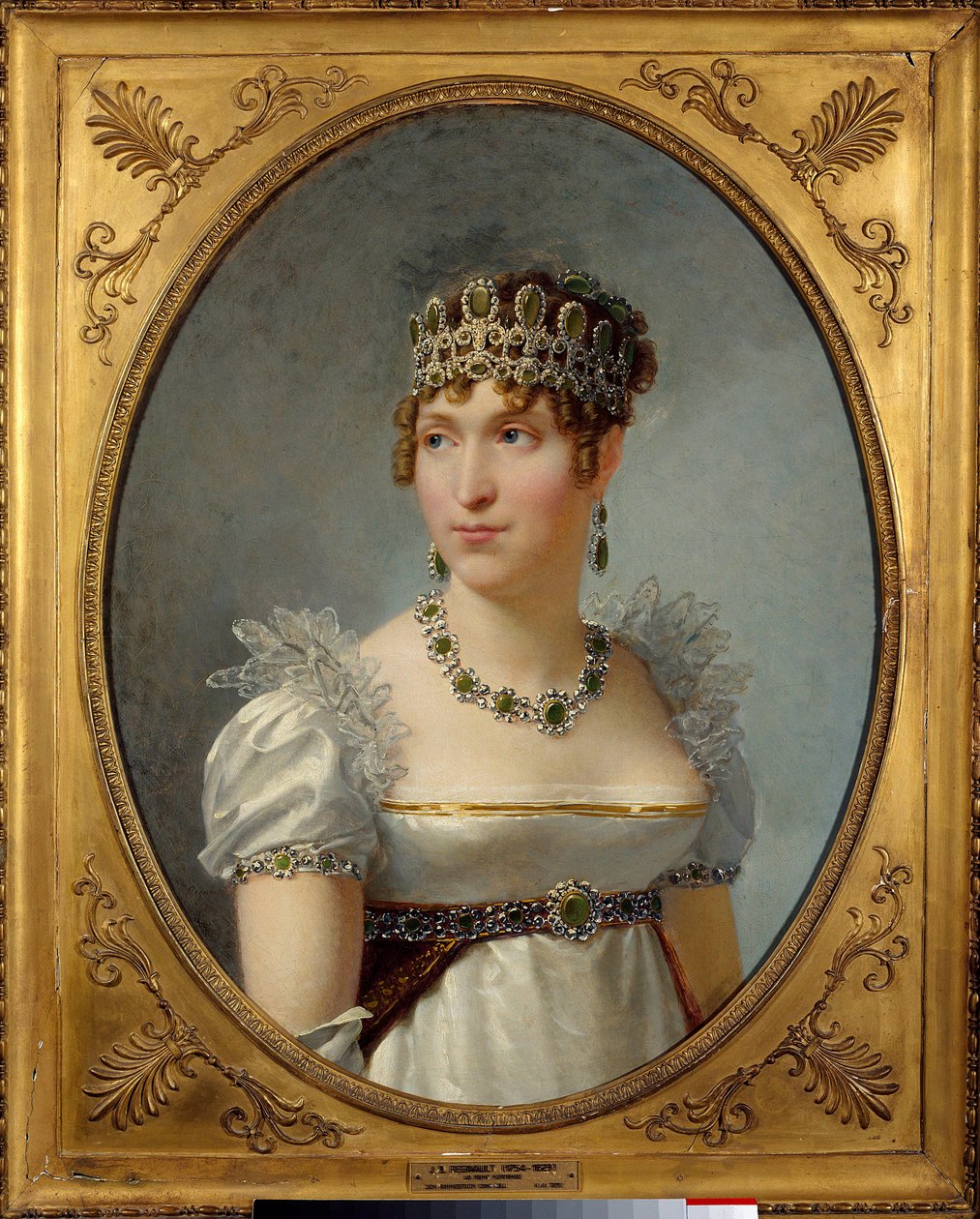 Portrait de la reine Hortense de Beauharnais (1783-1837) Reine de Hollande, épouse de Louis Bonaparte - Jean Baptiste Regnault