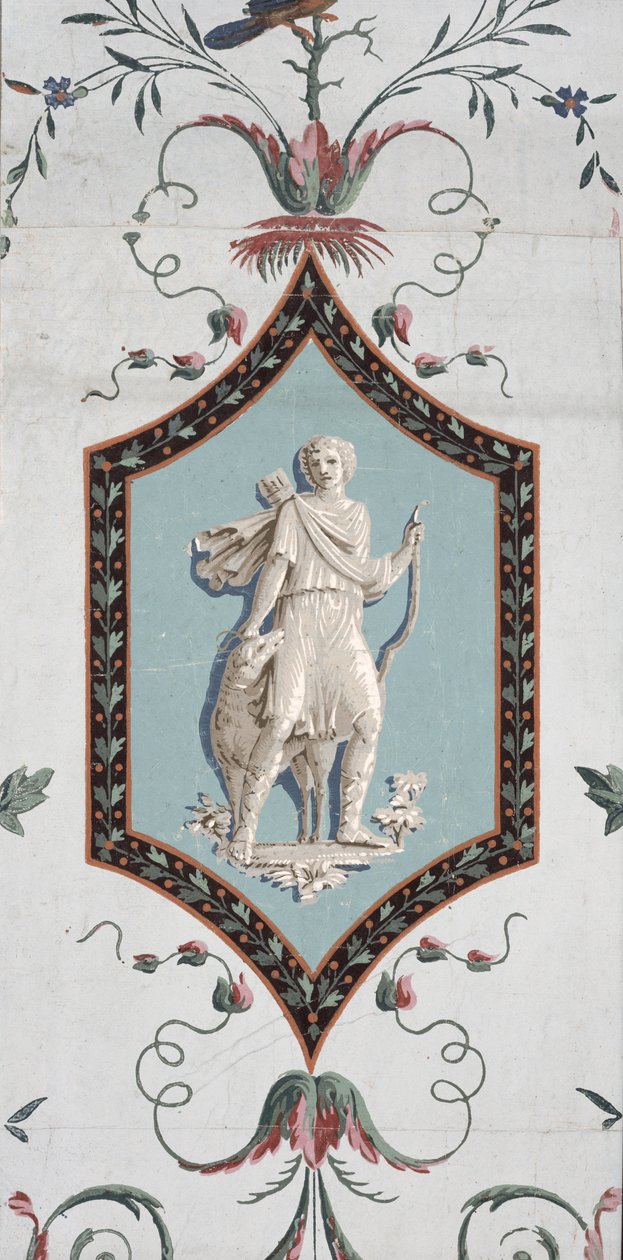 Design de papier peint arabesque (détail) - Jean Baptiste Réveillon