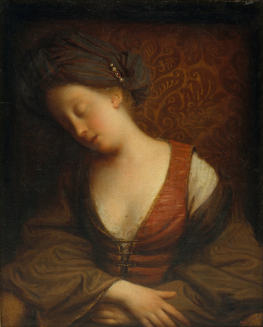 Jeune femme endormie - Jean-Baptiste Santerre