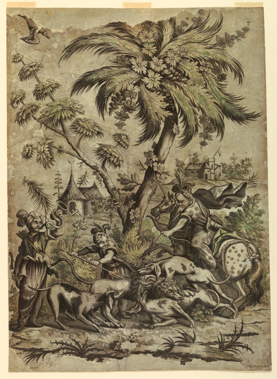 Chasse au lion - Jean Baptiste Scotin I
