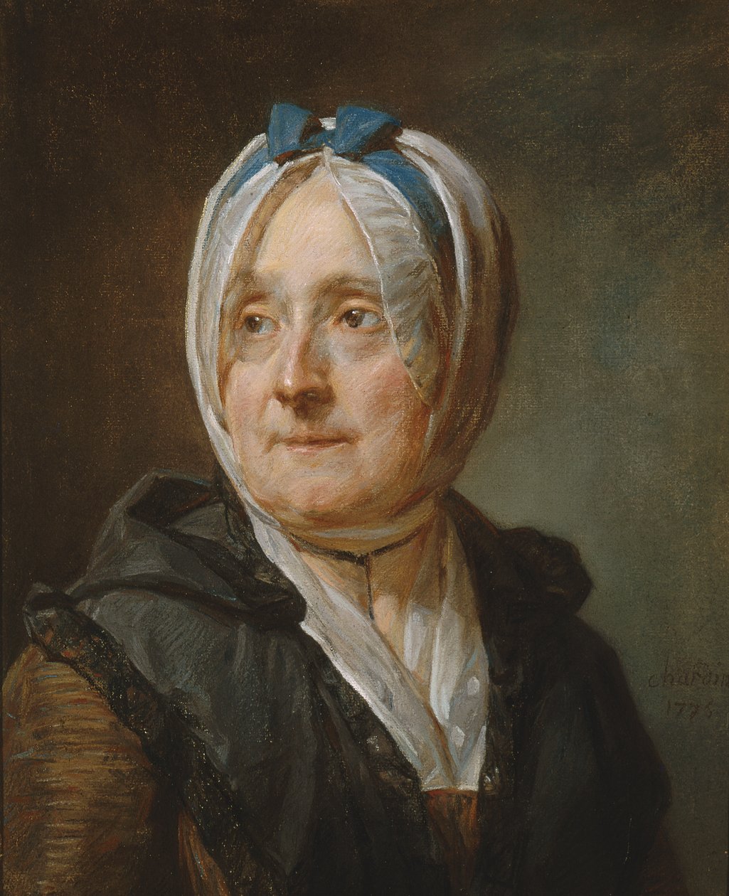 Portrait de Madame Chardin (1707-91) 1775 - Jean Baptiste Simeon Chardin