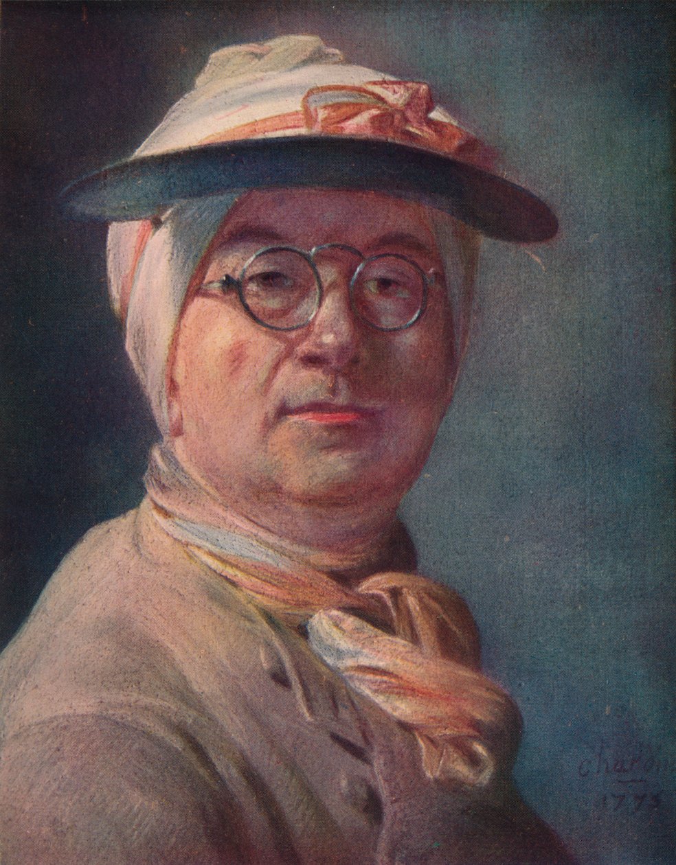 Autoportrait avec lunettes, 1775 - Jean Baptiste Simeon Chardin