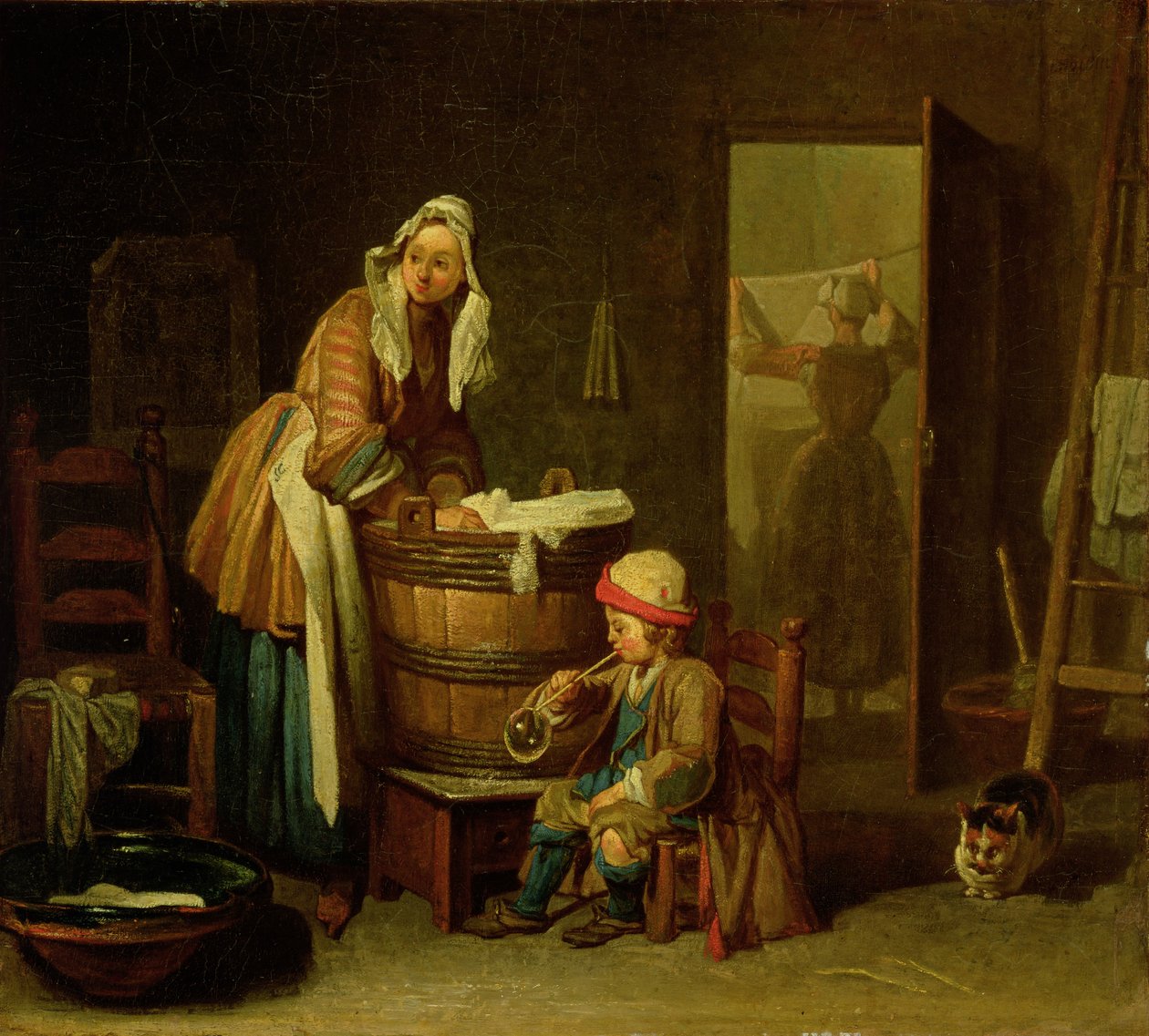 La Blanchisseuse - Jean Baptiste Simeon Chardin