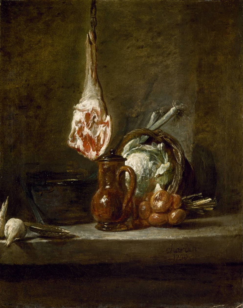 Nature morte au gigot d