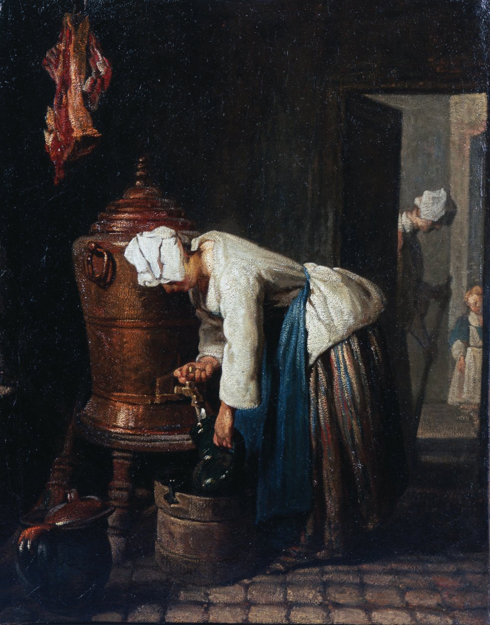 Femme tirant de l