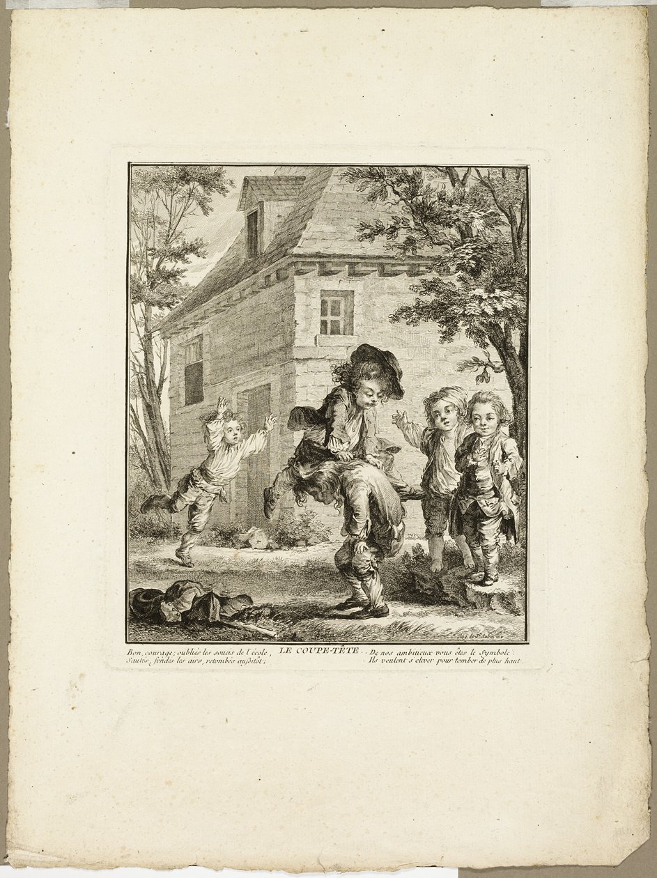 Leap Frog, tiré des Jeux des Urchins de Paris - Jean Baptiste Tilliard I