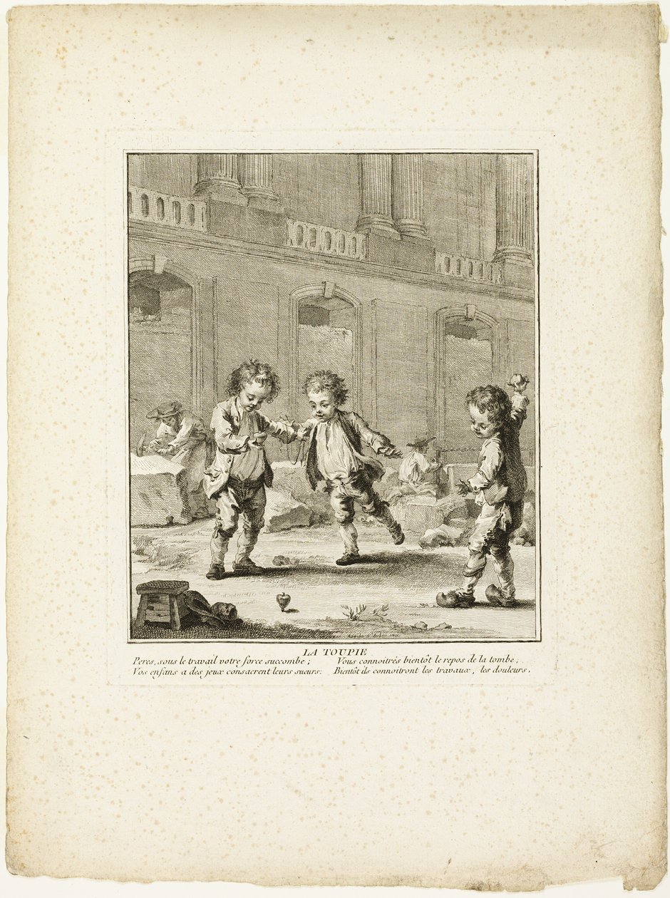 Le sommet, tiré des Jeux des Urchins de Paris - Jean Baptiste Tilliard I