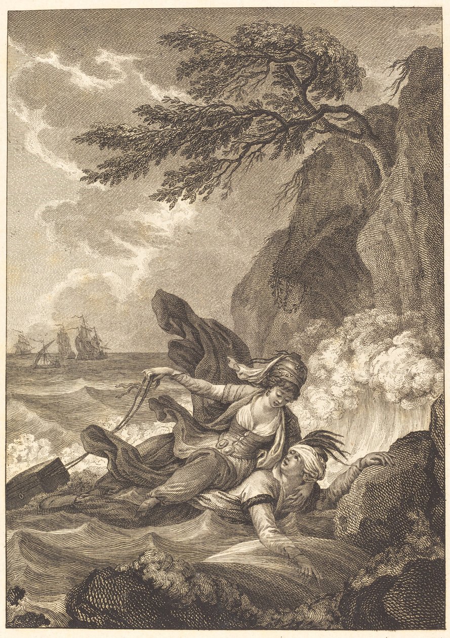 La fiancée du roi de Garbe: La cassette - Jean Baptiste Tilliard after Charles Monnet