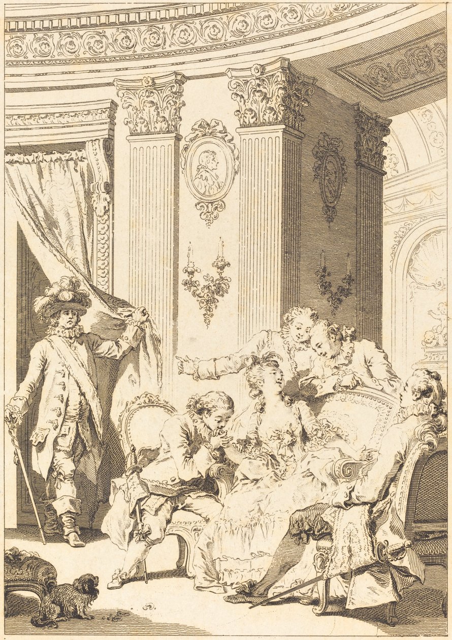Le mari confesseur - Jean Baptiste Tilliard and Antoine Jean Duclos after Jean Honoré Fragonard