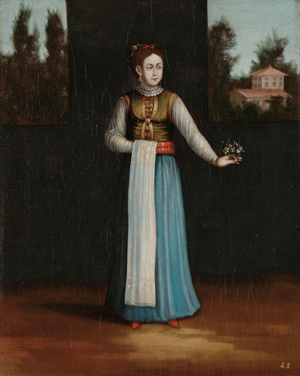 Femme de la côte albanaise - Jean Baptiste Vanmour (workshop of)