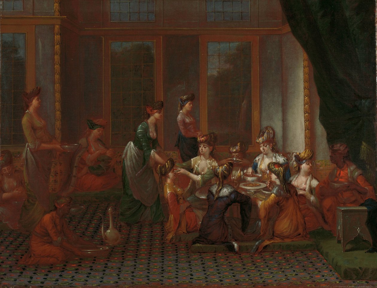 Banquet de femmes turques distinguées - Jean Baptiste Vanmour
