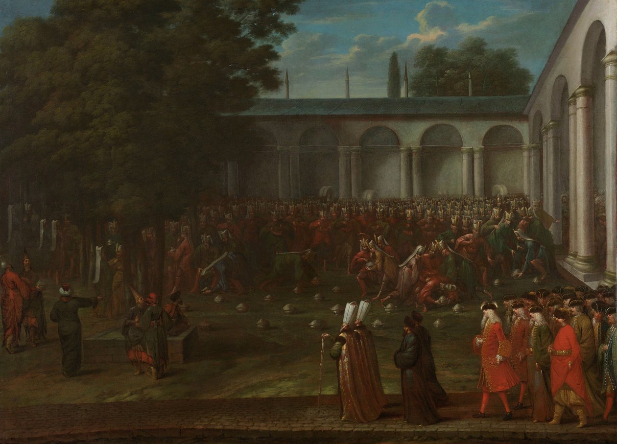 Cornelis Calkoen en Route pour son Audience avec le Sultan Ahmed III - Jean Baptiste Vanmour