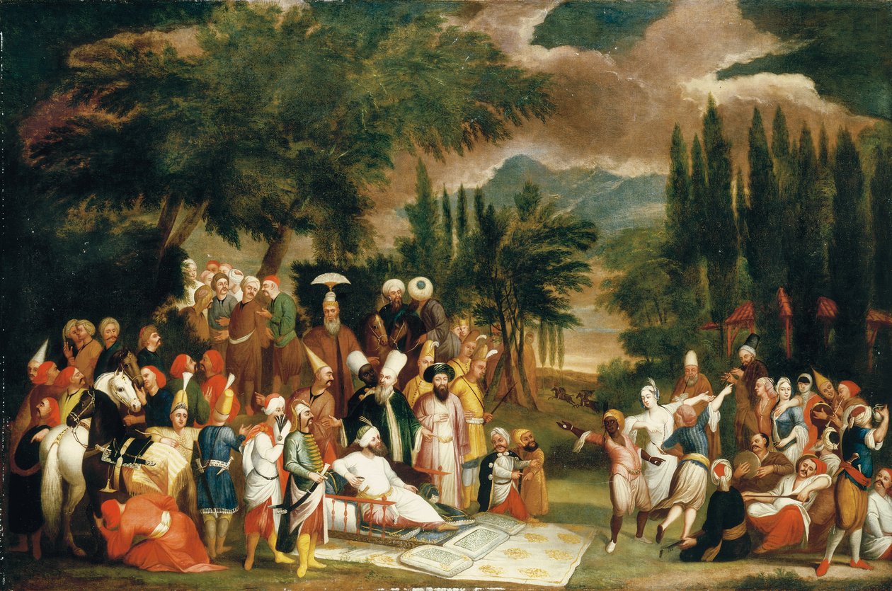 La partie de chasse du sultan Ahmed III - Jean Baptiste Vanmour