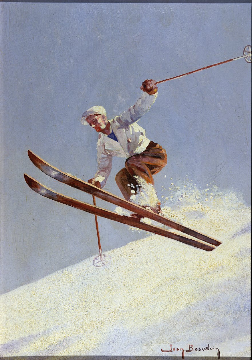 Un skieur, vers 1930 - Jean Beaudoin
