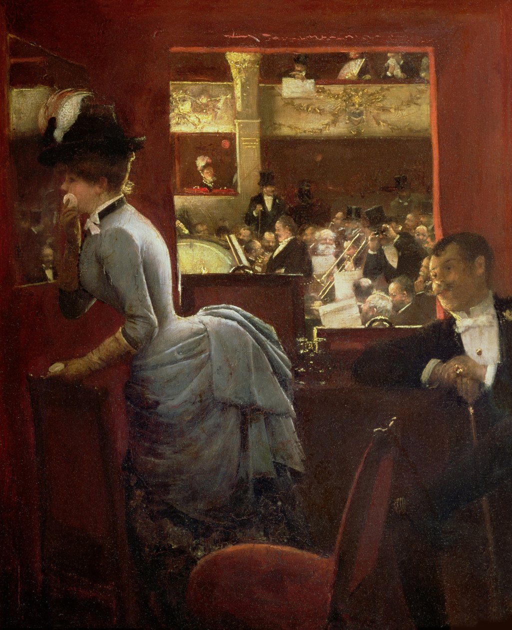 La Baignoire, au théâtre des Variétés, 1883 - Jean Beraud