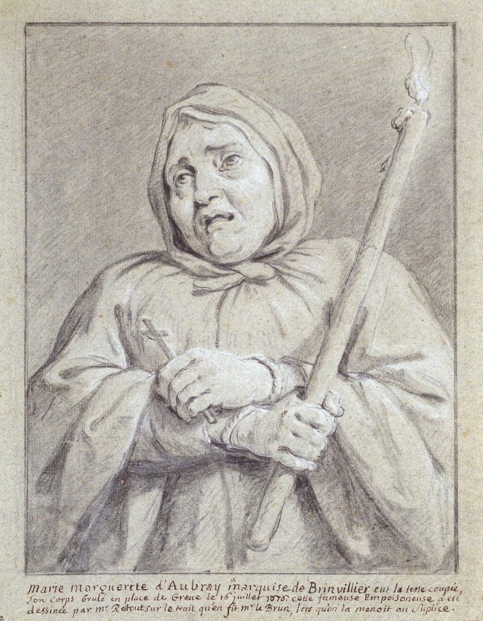 La marquise de Brinvilliers en route vers sa mort - Jean Bernard Restout