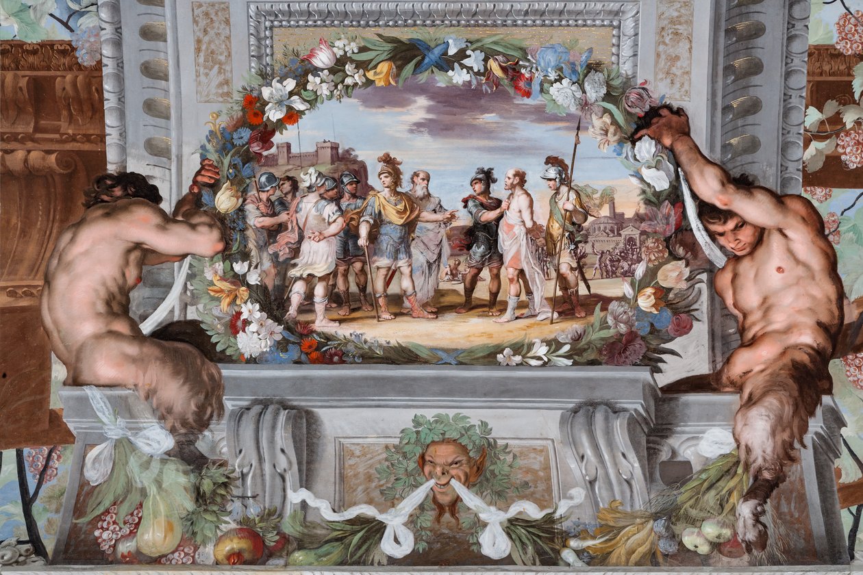 Acete, prisonnier de deux soldats, raconte les exploits de Bacchus à Penthée et à sa suite de guerriers - Jean Boulanger