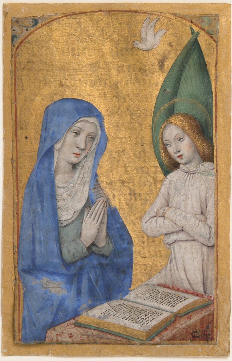 Feuillet de manuscrit avec l