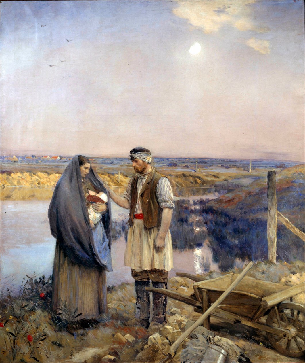Le jour fait une famille paysanne - Jean Charles Cazin
