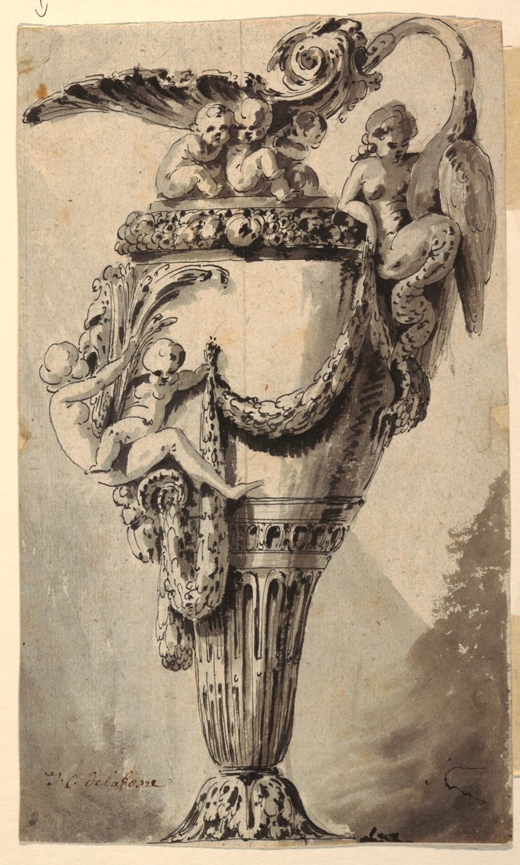 Conception pour une aiguière décorative - Jean Charles Delafosse