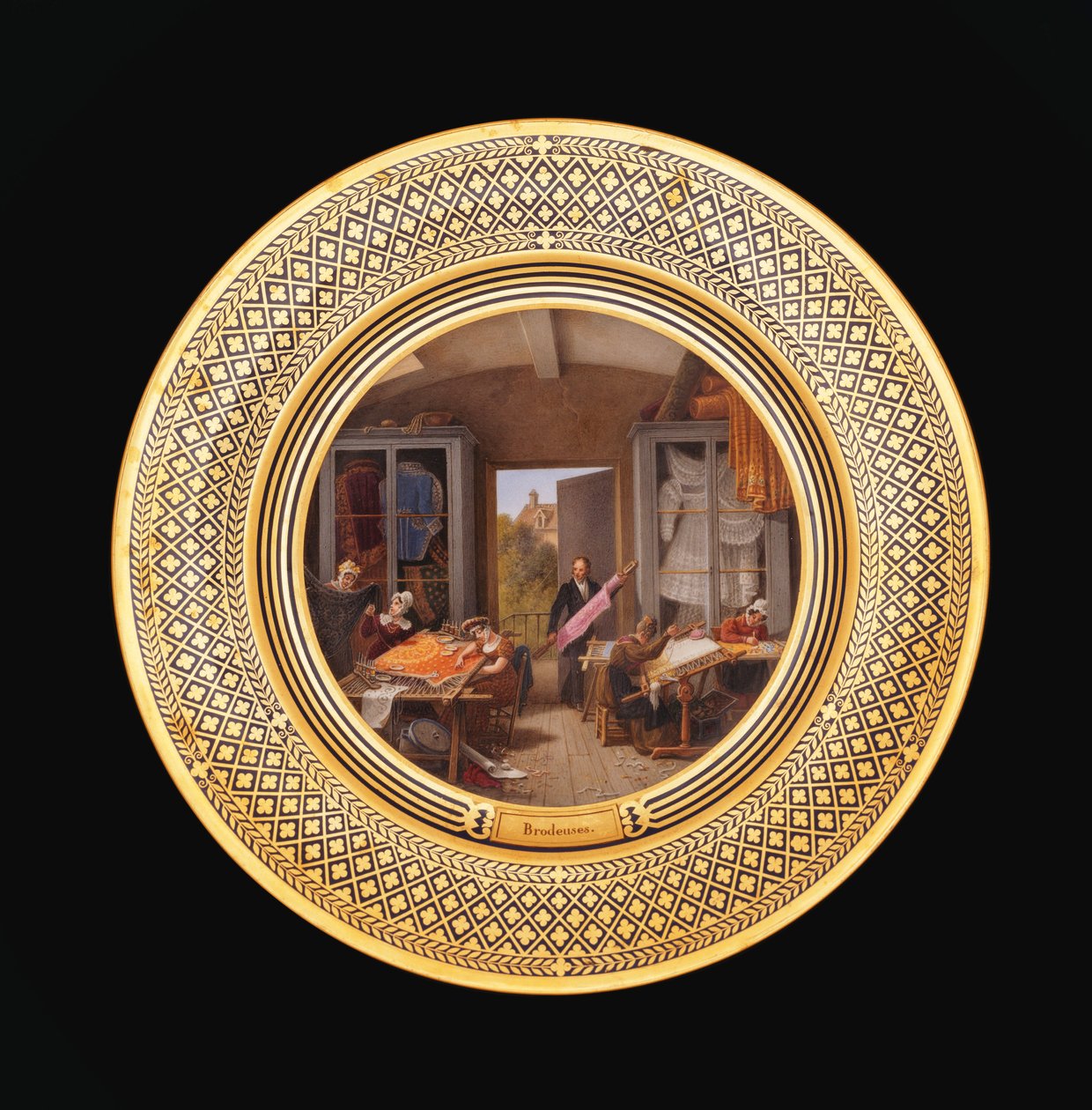 Brodeuse, vers 1820-35 - Jean Charles Develly