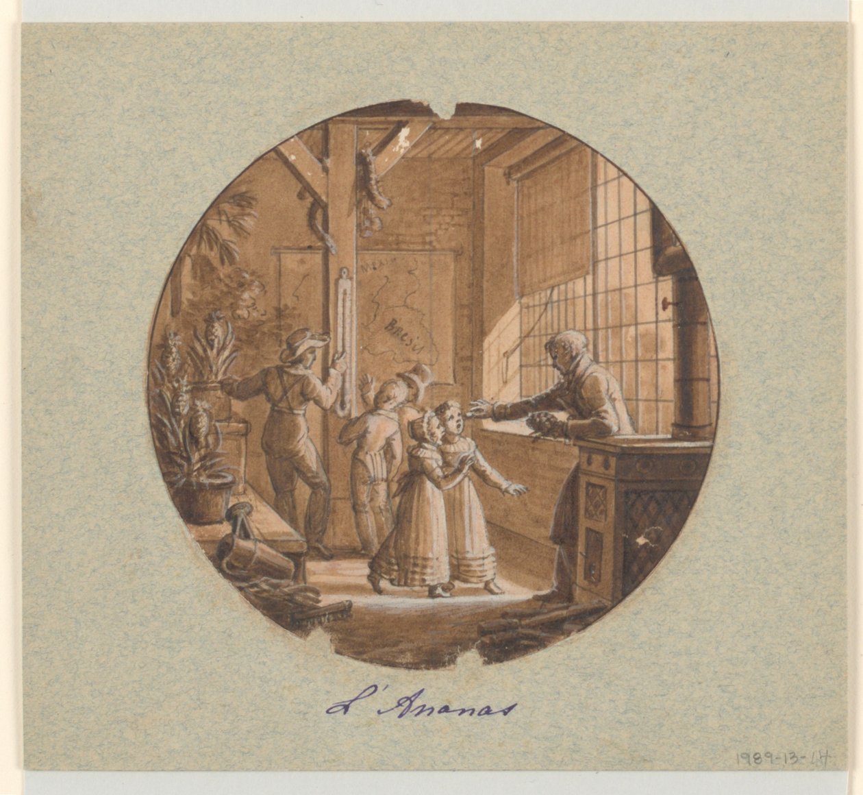 Design pour une assiette en porcelaine peinte, L