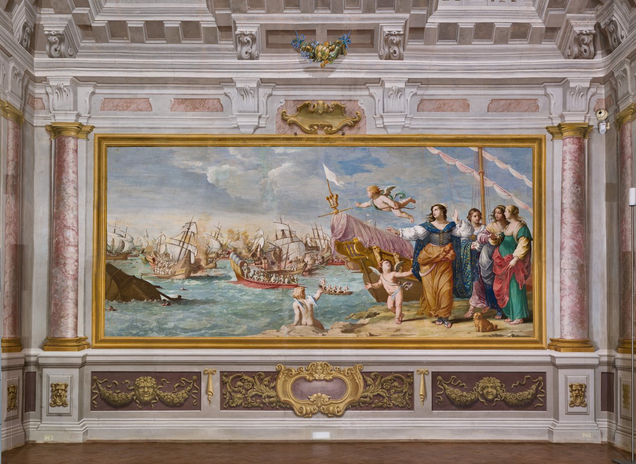 Rencontre de Marc Antoine et Cléopâtre - Jean & Cialdieri Girolamo (1641 44)) Boulanger