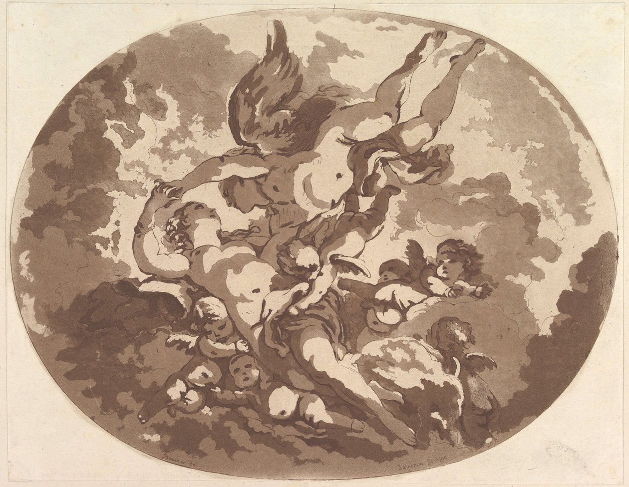 Vénus et Cupidon - Jean Claude Richard Saint Non
