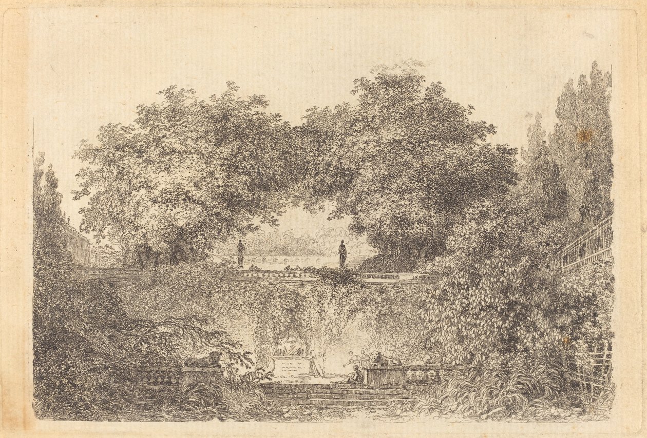 Le Petit Parc - Jean Claude Richard de Saint Non after Jean Honoré Fragonard