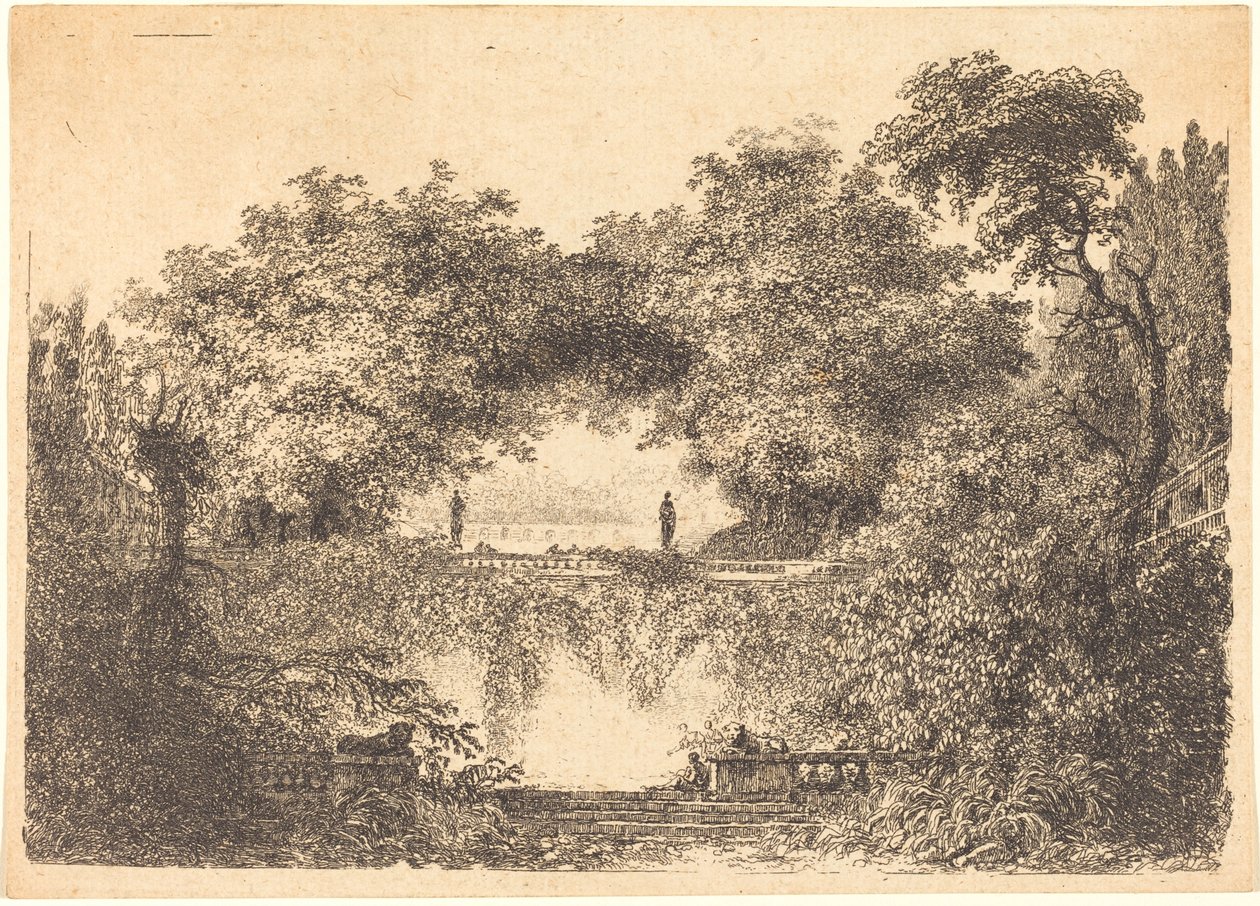 Le Petit Parc - Jean Claude Richard de Saint Non after Jean Honoré Fragonard