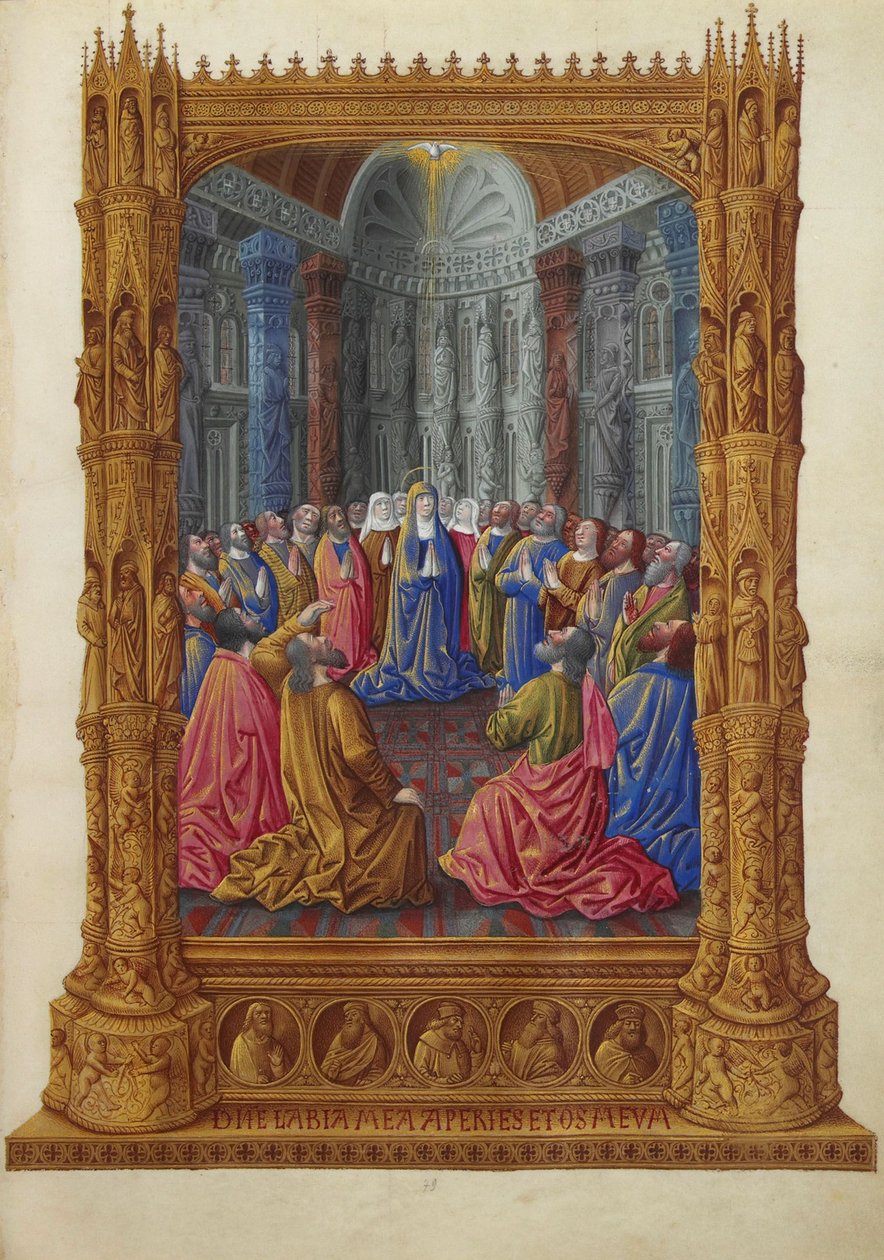 Très Riches Heures du duc de Berry - Pentecôte - Jean Colombe