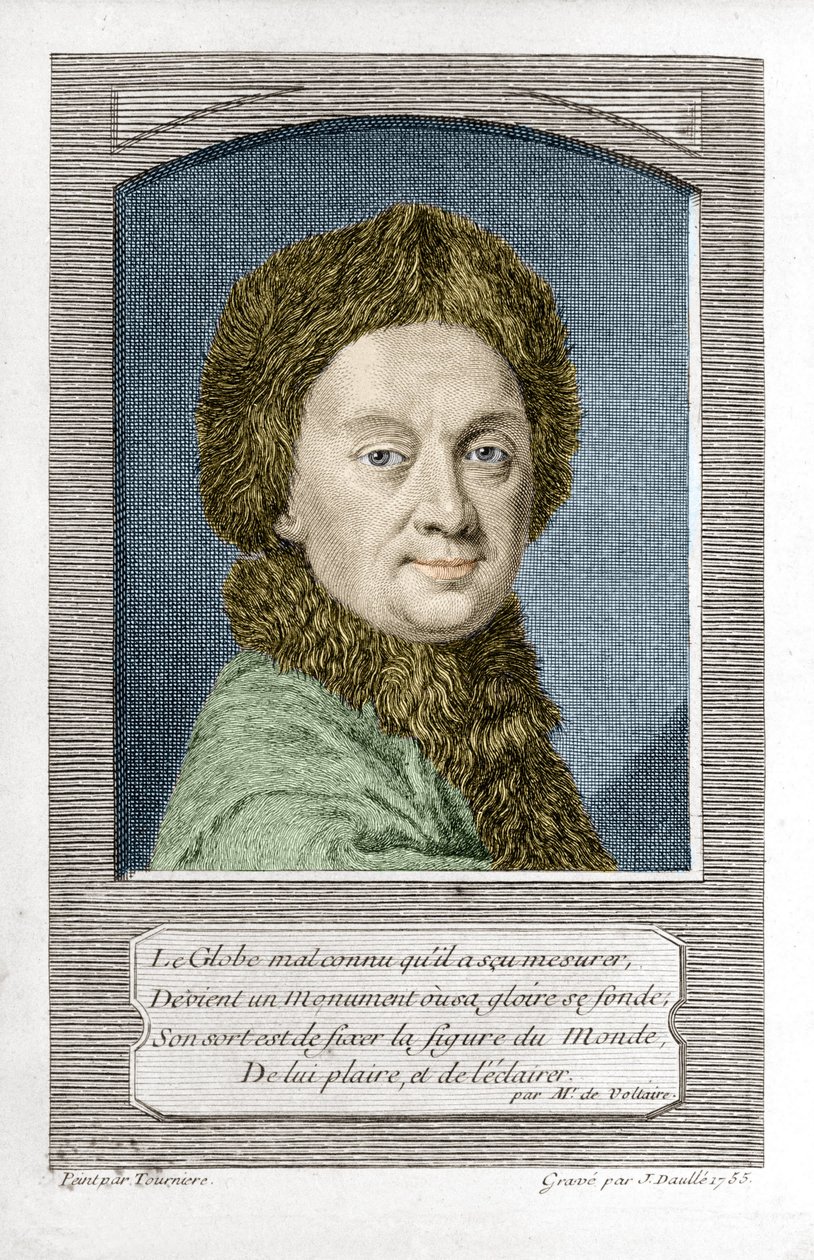 Pierre Louis Moreau de Maupertuis, astronome (1698 - 1759), gravé par J. Daullé en 1755 - Jean Daullé