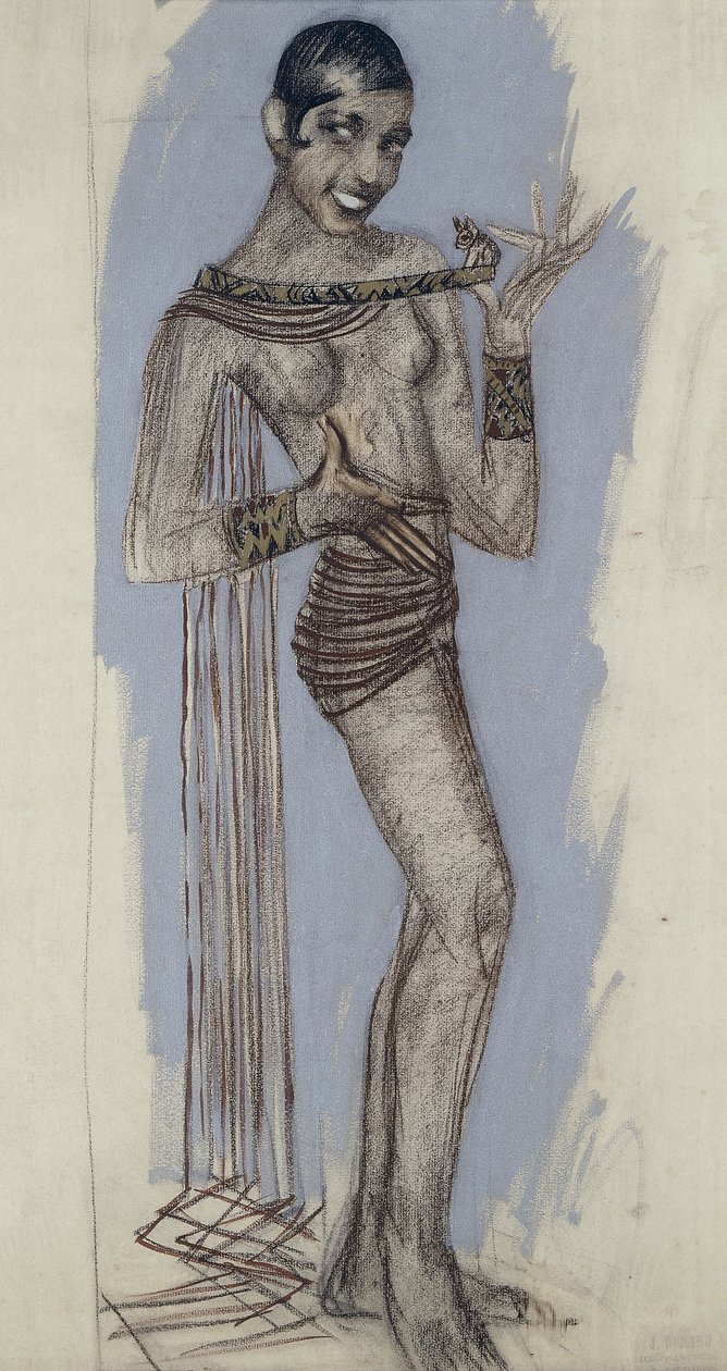 Josephine Baker - Une maquette pour un important panneau laqué - Jean Dunand