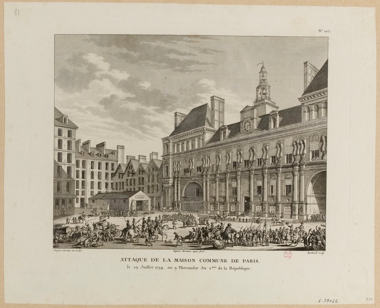 Attaque de la Maison commune de Paris - Jean Duplessis-Bertaux
