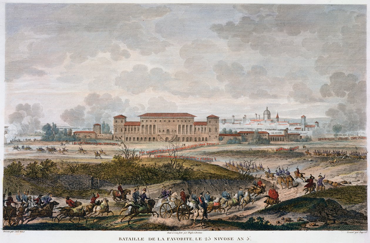 La Bataille de La Favorite, Italie, 25 Nivôse, An 5 janvier 1797 - Jean Duplessis Bertaux