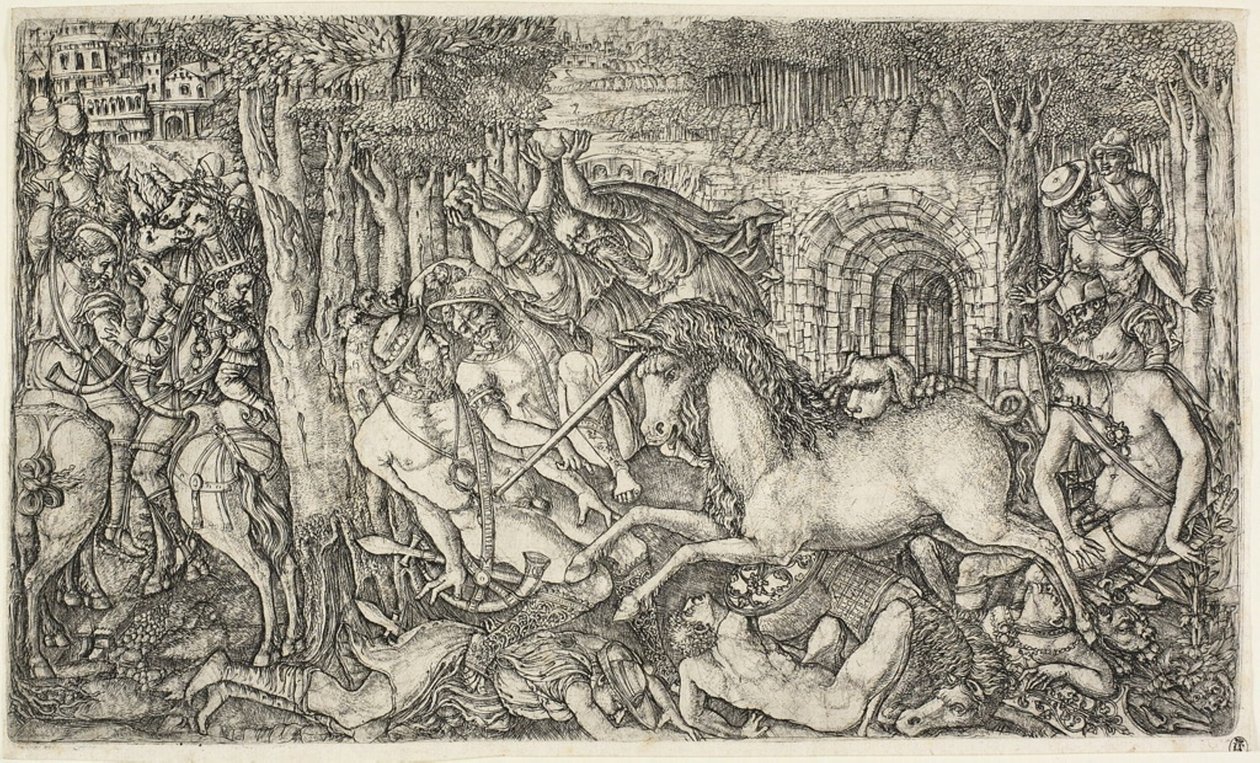 Un roi poursuivi par la licorne - Jean Duvet