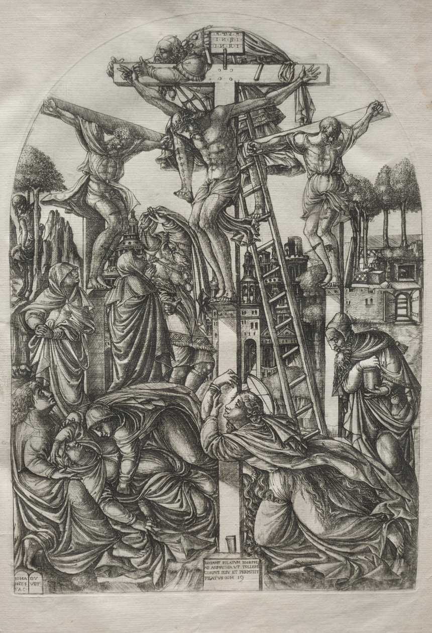 Christ en croix entre les deux voleurs, avant 1561 - Jean Duvet
