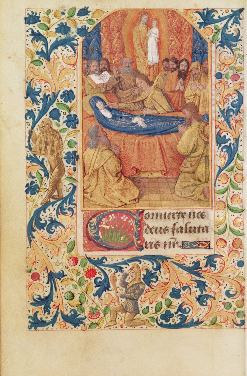 Ms Latin 13305 fol.88v La Mort de la Vierge, de 